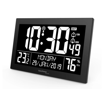 Digitální nástěnné hodiny s budíkem WS 8017